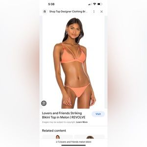 Lovers + Friends coral Bikini Set